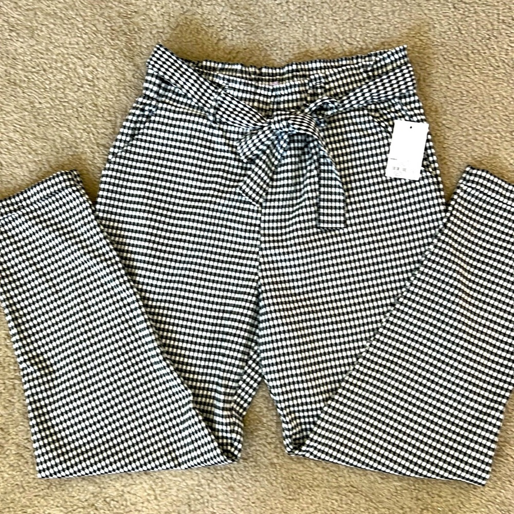 Checkered office pants
